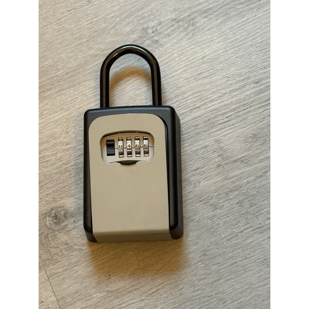 Lock Box Over-the-knob Door Handle & Wall Mount Security Safe 4-Digit Combo